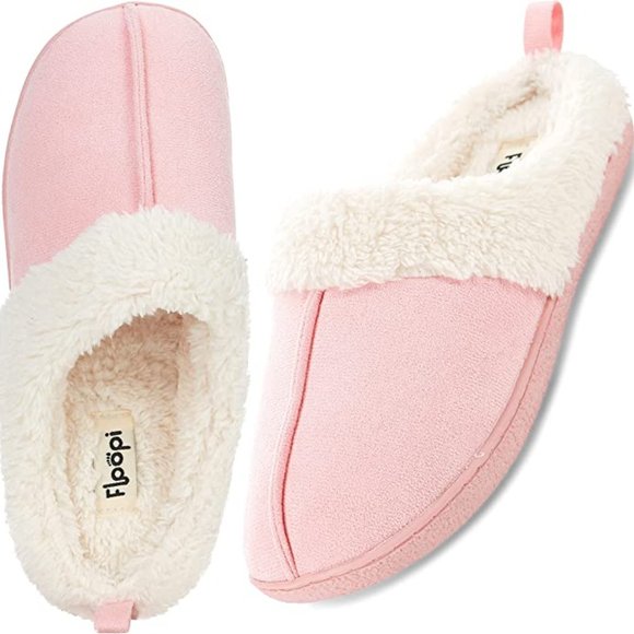 Floopi Slippers for Women Indoor Outdoor Fur Lined Clog Slipper W/Memory Foam - Picture 1 of 1